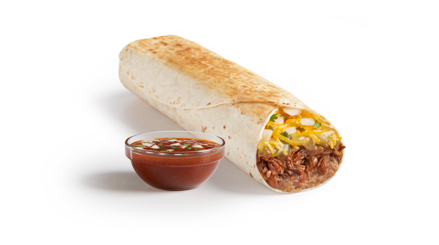 NEW Shredded Beef Birria Grilled Combo Burrito + Consomé Dip 