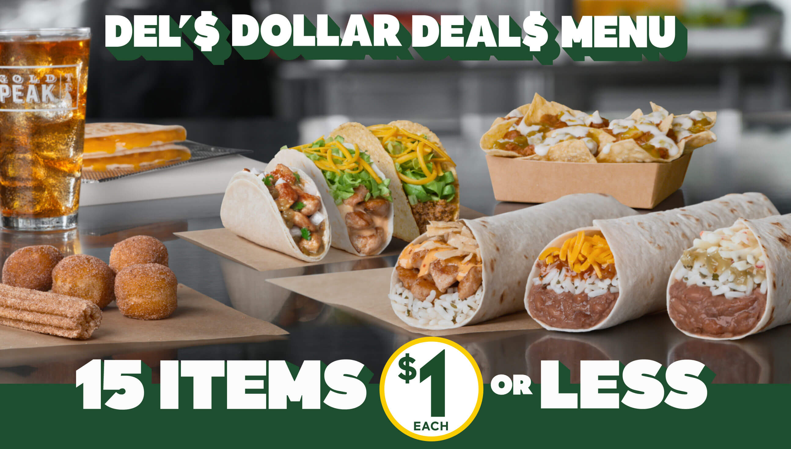 Del Taco Del's Dollar Deal's Menu