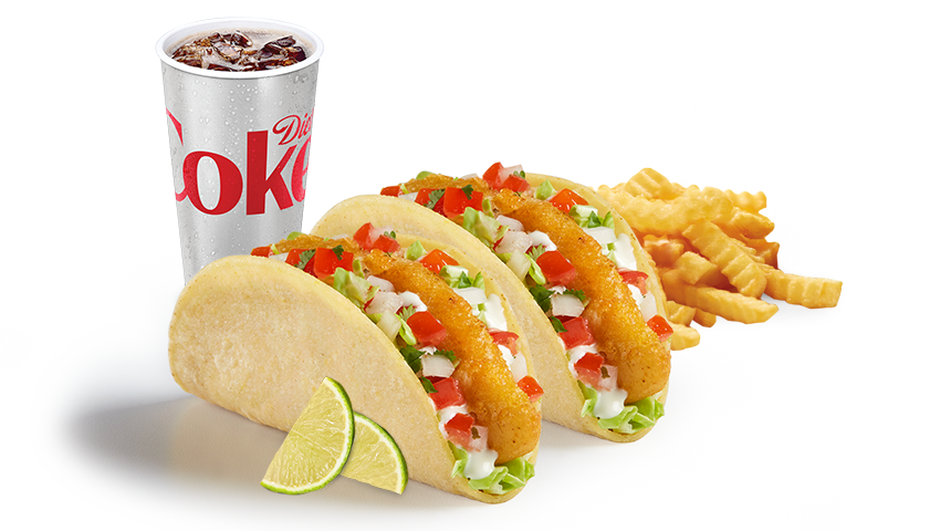 (#3) 2 Beer Battered Fish Tacos Meal