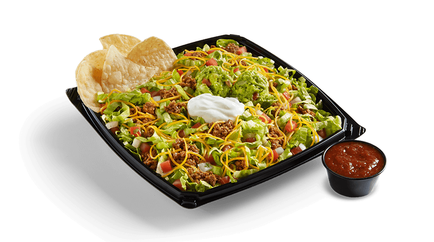 Seasoned Beef Taco Salad With Fresh Guac