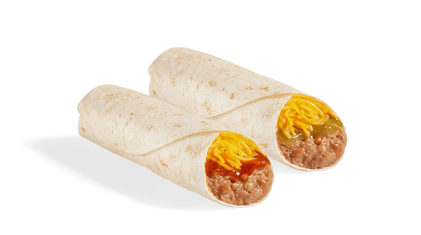 NEW VALUE BEAN & CHEESE BURRITO WITH GREEN SAUCE