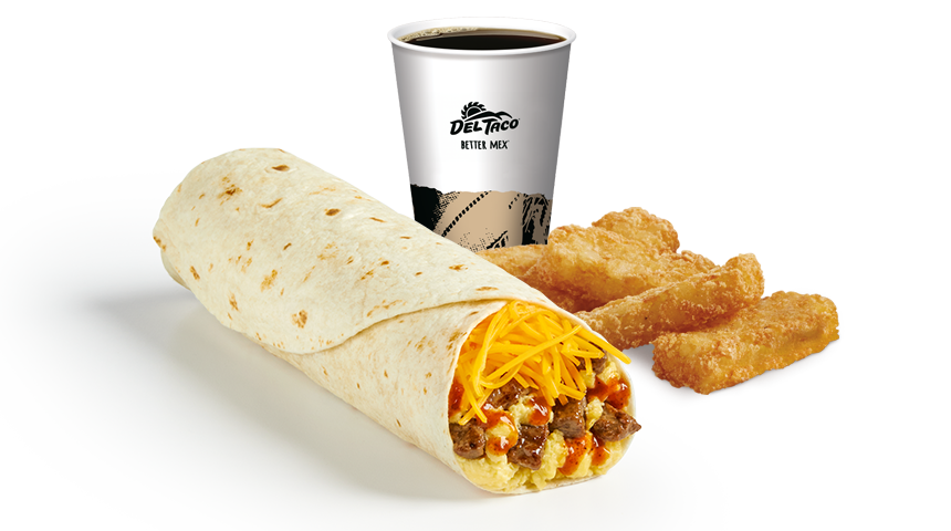 (#17) Carne Asada Steak Breakfast Burrito Meal