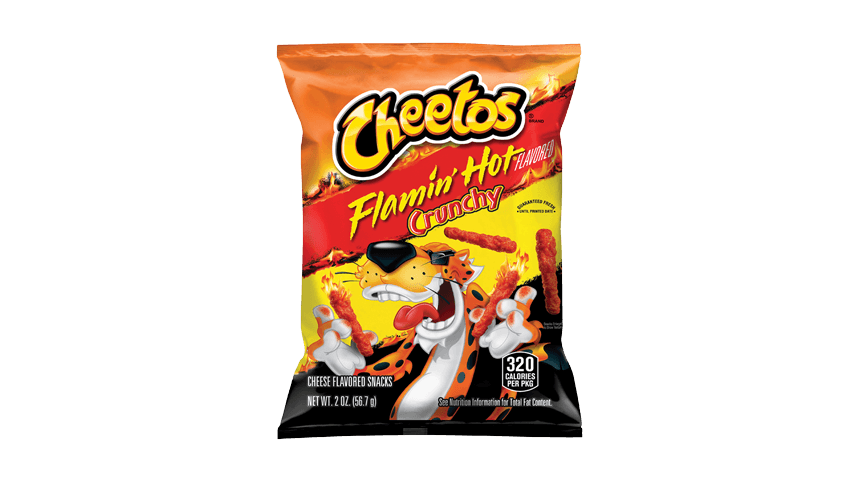 NEW FLAMIN' HOT® CHEETOS CRUNCHY CHEESE FLAVORED SNACKS