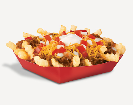 Calories in Del Taco Deluxe Chili Cheddar Fries™