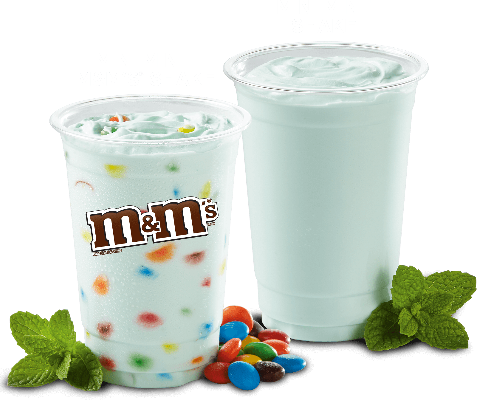 Mini Mint M&M's Shake and Mini Mint Shake