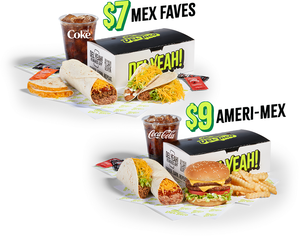$7 Mex Faves and $9 Ameri-Mex
