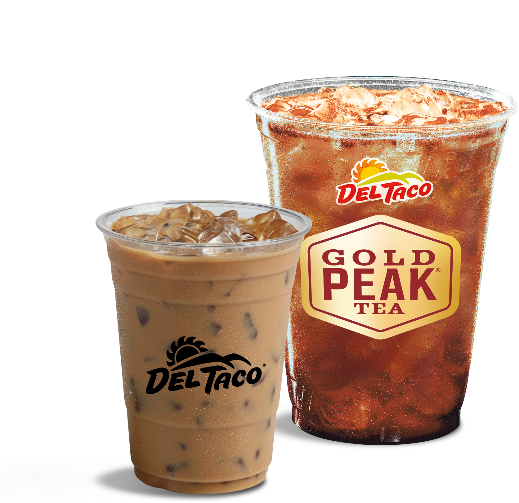 Regular Iced Coffee and Medium Brewed Iced Tea