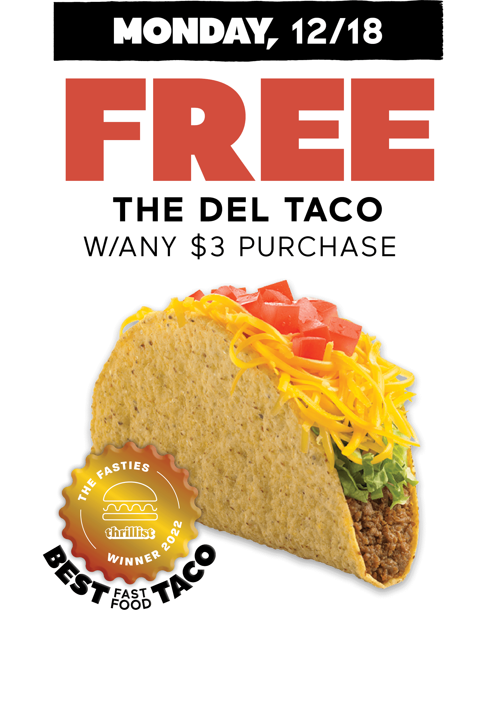 Buy 1, Get 1 Free Stuffed Quesadilla Taco