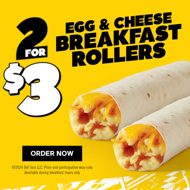 2 for $3 Breakfast Rollers